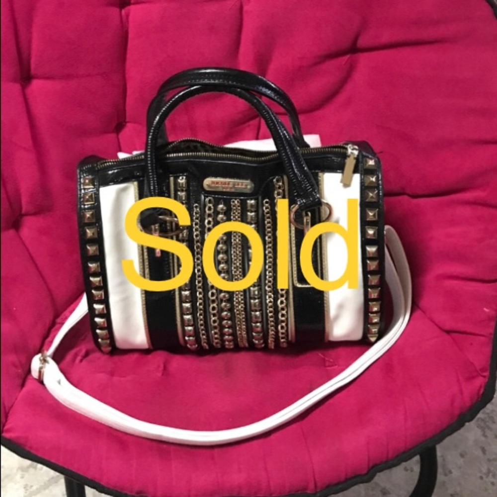 Black/White Nicole Lee Handbag
